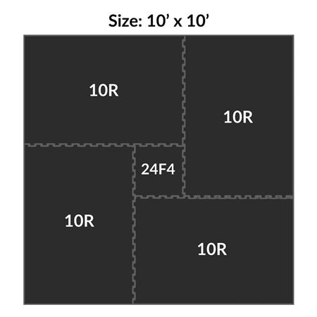 QuikFit® Honeycomb Top Interlocking Stall Mat Kit